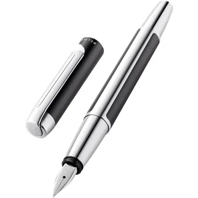 Obrázek produktu pro Pelikan Pura P40 - Antracit - Stříbrná - Systém plnění kazet - Hliník - Nerezová ocel - Střední - Německo