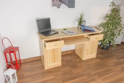Produktbild von Schreibtisch Holz 004 - 74 x 136 x 55 cm (H x B x T)