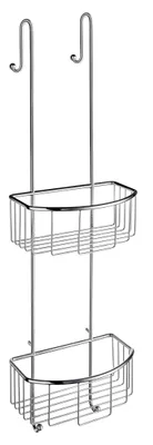 Produktbild von Smedbo SIDELINE - Basic Seifenkorb, Doppelt (incl Glaskantenschutz) in Chrom poliert DK1041