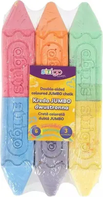Zdjęcie produktu dla Kreda chodnikowa Jumbo dwukolorwa 6 kol STRIGO