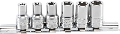 Immagine prodotto di BGS Set di chiavi a bussola T-Profile Plus (per Torx Plus) azionamento quadro 6,3 mm (1/4") SW 6EP - 12EP 6 pezzi - 9588
