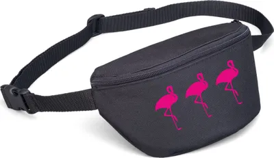 Produktbild von Bauchtasche - Drei Flamingos - Schwarz