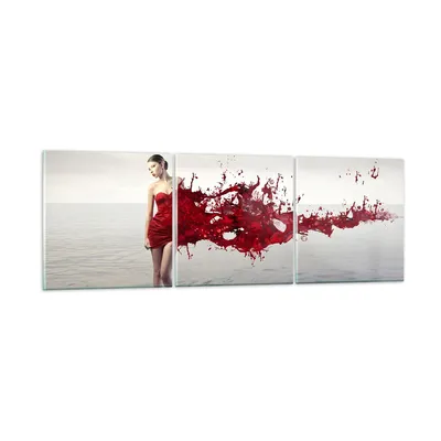 Produktbild von Bilder auf glas - Weiblich modell posieren nackt - 90x30cm - Glasbilder - Wandbilder - Kunstdruck - zum Aufhängen bereit - Wanddekoration aus Glas - Glas Bilder - Wandbild auf Glas - GCA90x30-2633