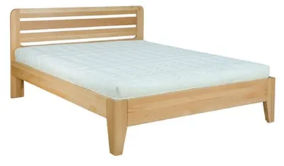 Produktbild von Massivholz Bett 180x200 Doppelbett massiv Echt Hozbett Vollholzbett