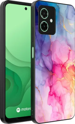 Obrázek produktu pro Smartphonica Pouzdro na telefon vhodné pro Motorola Moto G54 s mramorovým potiskem - TPU zadní kryt pouzdra mramorový design - Rainbow