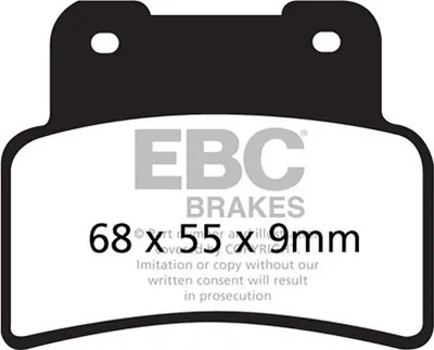 Zdjęcie produktu dla Klocki hamulcowe EBC SFA432HH skuterowe (kpl. na 1 tarcze)