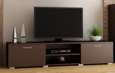 Zdjęcie produktu dla Szafka RTV 150 cm wenge, Stolik pod TV, Nowoczesne meble do salonu