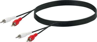 Produktbild von Schwaiger CIK025 053, 2 x RCA, Männlich, 2 x RCA, Männlich, 2,5 m, Schwarz