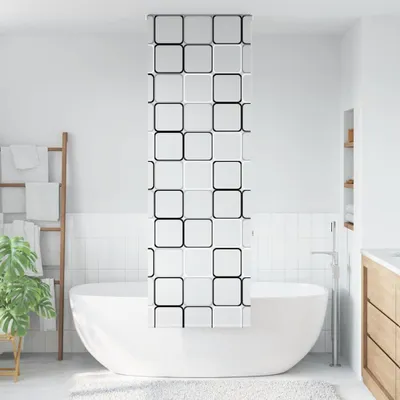 Immagine prodotto di vidaXL Tenda a rullo per doccia 80x240 cm Larghezza del tessuto 76 cm