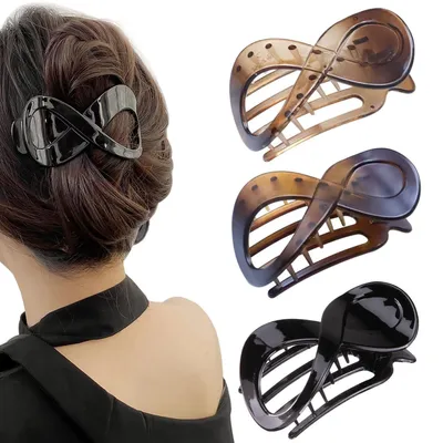 Immagine prodotto di Kavya 3 fermagli per capelli da donna tartaruga Antiscivolo Elegante