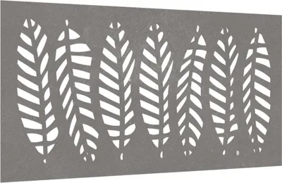 Image de vidaXL Décoration murale de jardin 105x55 cm Design de feuilles en acier corten