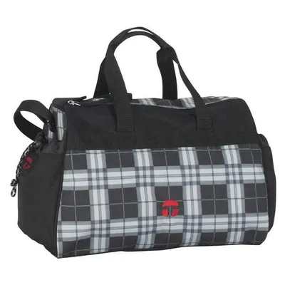 Produktbild von TAKE IT EASY Sporttasche PLAID schwarz/grau