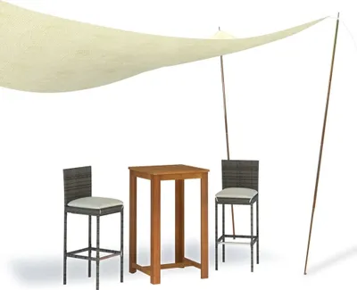 Obrázek produktu pro vidaXL Sloupky markýz 2 ks 250 cm Pozinkovaná ocel