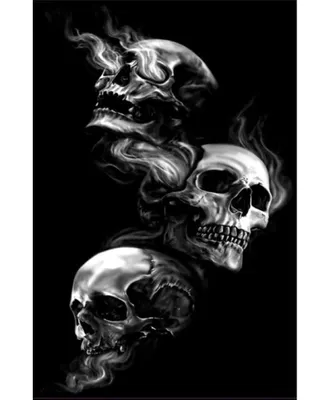 Produktbild von SKULL Indoor-Teppich 80 x 150 cm – Schwarz