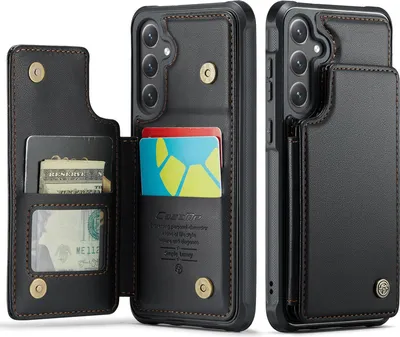 Produktbild von Samsung Galaxy S26 Hülle - CaseMe C22 Back Cover mit Kartenfach - Schwarz