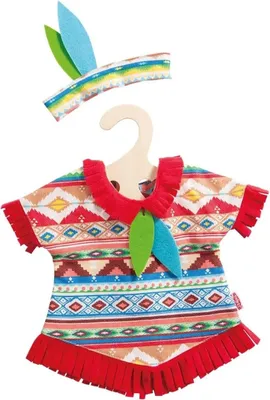 Produktbild von Heless Puppenkleidung Indianerset blaue Federn 28-35 cm Babypuppe