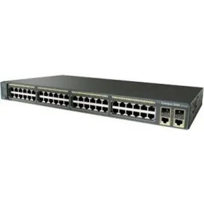 Zdjęcie produktu dla Cisco Catalyst 2960, Zarządzany, L2, Fast Ethernet (10/100), Pełny dupleks, Możliwości montowania w stelażu, 1U