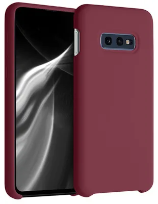 Produktbild von kwmobile Handyhülle für Samsung Galaxy S10e Hülle - Case Silikon - Kabelloses Laden - Schutzhülle Cover in Rhabarber Rot