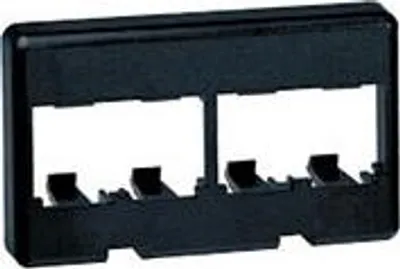 Zdjęcie produktu dla Panduit 4-portowa ramka czarna Netzwerkchassis