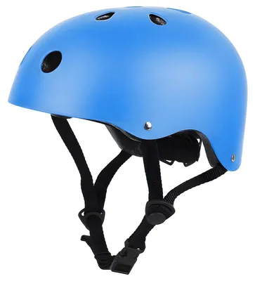 Produktbild von Fahrradhelm Skatehelm - Verstellbar - Blau - Größe S, M, L - Für Kinder und Erwachsene