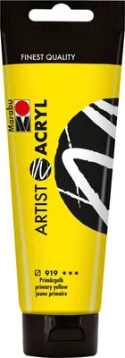 Obrázok produktu pre Marabu12200044919 Marabu Artist akrylová farba Artist Acryl, 120 ml, základná žltá