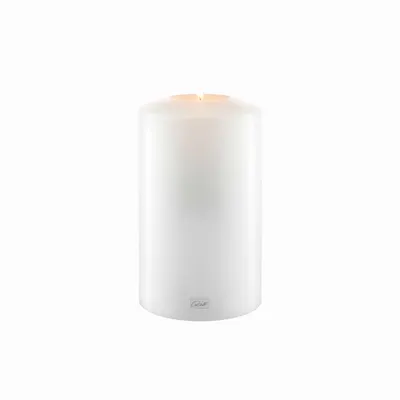 Produktbild von Qult Farluce Classic - Durchm. 12cm |  Teelichthalter in Kerzenform | Dauerkerze | Kunststoffkerze in Kerzenoptik | Teelichtkerze mit Teelichteinsatz | inkl. Teelicht