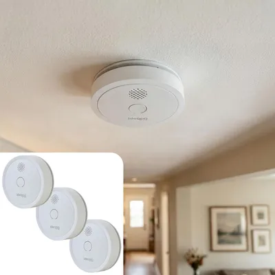 Produktbild von 3er Set WLAN Rauchmelder mit App-Benachrichtigung – Smart vernetzter Feuermelder nach EN 14604 mit 85dB Alarm & 5 Jahren CR123A Batterielebensdauer