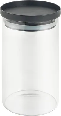 Produktbild von METALTEX 187214000 Aroma Line Vorratsglas rund 1000 ml aus Borosilikatglas, Deckel mit Silikondichtung, stapelbar