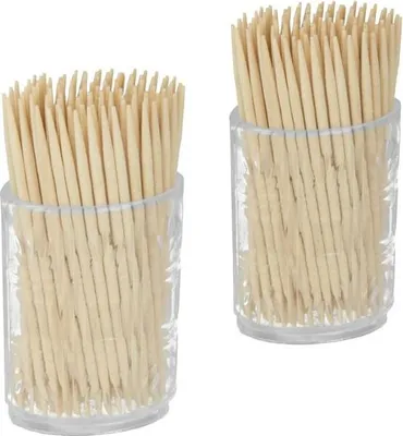 Image de Lot 2 Tonnelets Cure-dents Distributeur Hygiénique Et Pratique - Exma