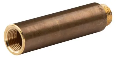 Produktbild von Messing Gewinde-Fitting Hahnverlängerung IG/AG 1/2' (DN 15) Länge 100 mm - schwere Ausführung