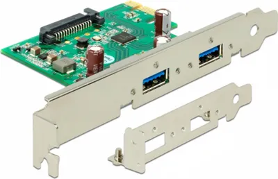 Produktbild von Delock PCI Express card > 2 x USB 3.0 - USB-Adapter - PCIe 2.0 - USB 3.0 x 2