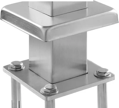 Obrázok produktu pre Káblové zábradlie 42x2x2in 30° uhlový otvor Zábradlie schodiska Strieborné 1 ks