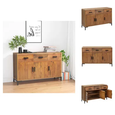 Produktbild von vidaXL Sideboard Braun 110x35x70 cm Massivholz Kiefer -  Sideboards