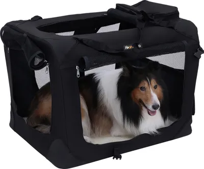 Produktbild von Feandrea XXXL Transportbox faltbar Oxford-Gewebe,Netzstoff,atmungsaktiv,Schwarz