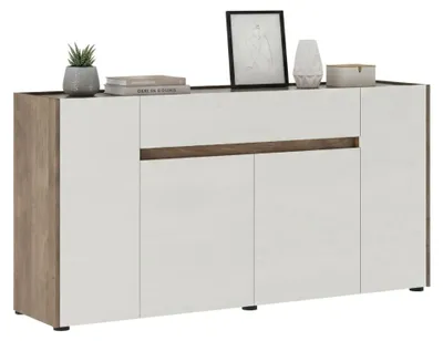 Produktbild von Cirimido - Anrichte, 170x40x85h cm Weiß, eine Schublade