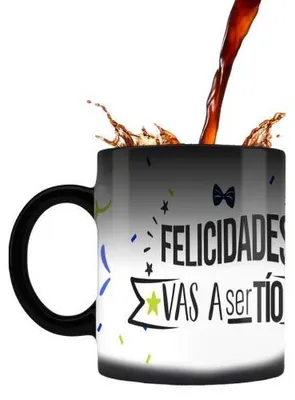 Farbwechsel-Tasse, 1 Stück, Keramik, schwarz, 350 g