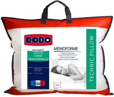 Produktbild von Kopfkissen Memory Foam DODO MEMOFORME, 50 x 70 cm, Formgedächtnisschaum, 100% Baumwolle