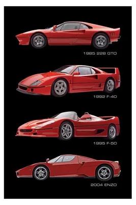 Produktbild von FERRARI – Supersportwagen – 61 x 91,5 cm – Poster