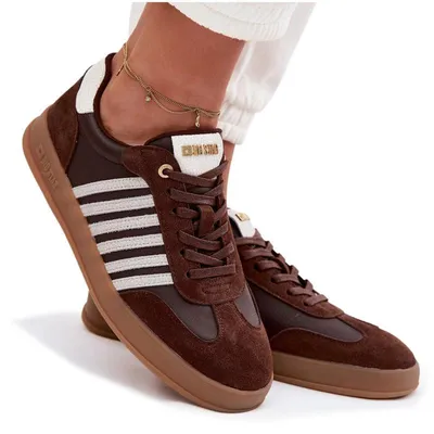 Produktbild von Damenschuhe Aus Echtem Leder Und Wildleder Big Star TT274715 Schokoladenbraun 36