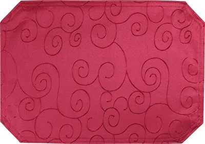 Produktbild von Tischset beere 35x50 cm Struktur damast Ornamente Platzset bügelfrei Deckchen