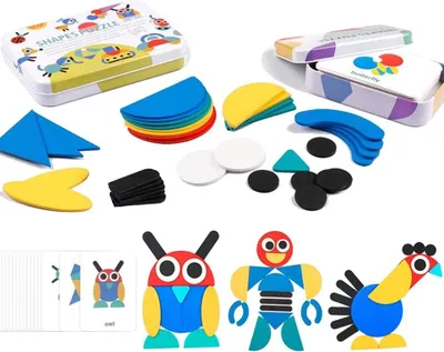 Zdjęcie produktu dla Drewniane puzzle dla dzieci od 3 roku życia - zabawki Montessori dla dzieci od 3 roku życia