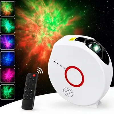 Image de Projecteur LED d'étoiles et galaxies LP-40950 - Ambiance magique en blanc KP40950