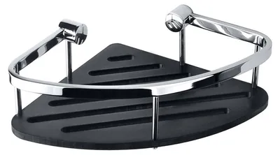 Image de Étagère d'angle de douche Bemeta Cytro chromée/noire
