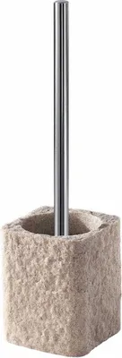 Immagine prodotto di Scopino wc da appoggio beige in resina | Gelso