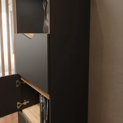 Immagine prodotto di Credenza Vicco Marelle Antracite/Artisan 60 x 169.5 cm con 4 scomparti, Model 57874
