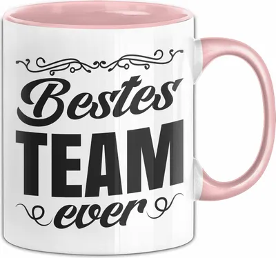 Produktbild von Bestes Team Tasse Geschenk Mitarbeiter Teamgeist Geschenkidee Team Geschenkideen (Rosa)