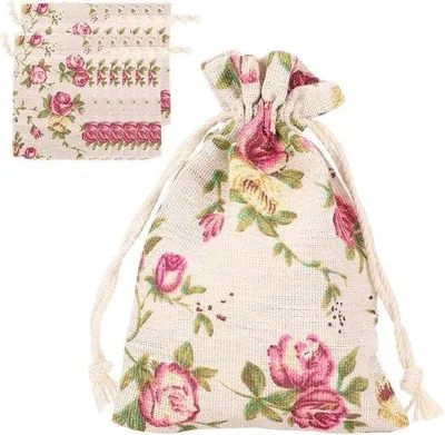 Zdjęcie produktu dla Mini worek jutowy – lekka torba na akcesoria do samodzielnego wykonania.