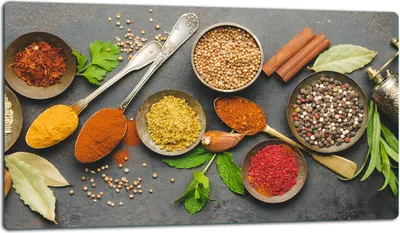 Image de Planche à découper en verre Plaque de recouvrement pour cuisinière Vitrocéramiquefeld Universal 52x30 cm Épices