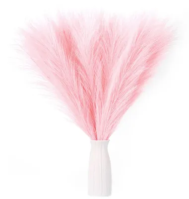 Zdjęcie produktu dla EVODIS, sztuczne trawy Pampas, 45 cm, puszyste, 6 gałązek, dekoracja