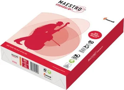 Produktbild von Kopierpapier Maestro Standard Plus DIN A3, 80 g/qm, weiß, 500 Blatt
